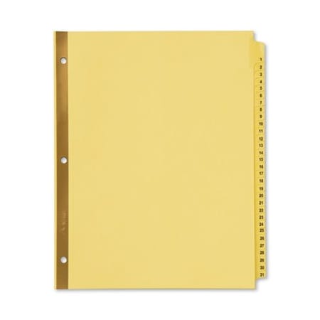 Avery Dennison Avery, Preprinted Laminated Tab Dividers W/gold Reinforced Binding Edge, 31-Tab, Letter 11308